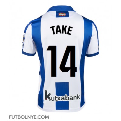 Camiseta Real Sociedad Takefusa Kubo #14 Primera Equipación 2024-25 manga corta Camiseta Real Sociedad Takefusa Kubo #14 Primera Equipación 2024-25 manga corta